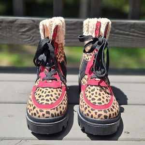 Rouge Helium faux fur boots
